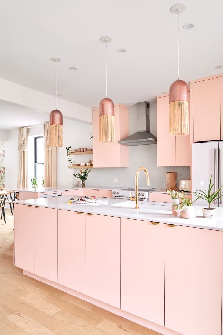 Light pink sales kitchen appliances